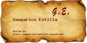 Gasparics Estilla névjegykártya